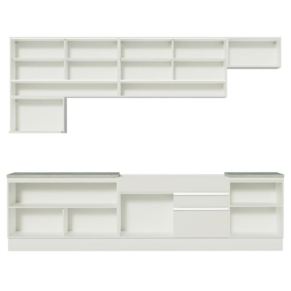 Cocina Integral 300cm Blanco Glamy 01