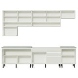 Cocina Integral 300cm Blanco Glamy 01SR