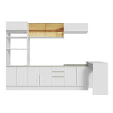 Cocina Integral 315 cm Blanco Glamy 01