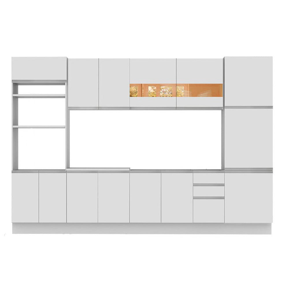 Cocina Integral 330cm Blanco Glamy 02