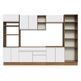 Cocina Integral 330cm Marrón/Blanco Glamy 03
