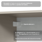 Cocina Integral 300 cm sin Patas Crema Nice 03