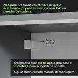 Cocina Integral 300 cm sin Patas Gris Nice 06