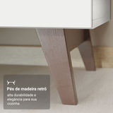 Cocina Compacta 190cm Blanco Reims 07