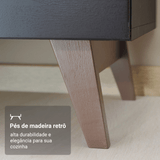 Cocina Compacta 190cm Negro Reims 07
