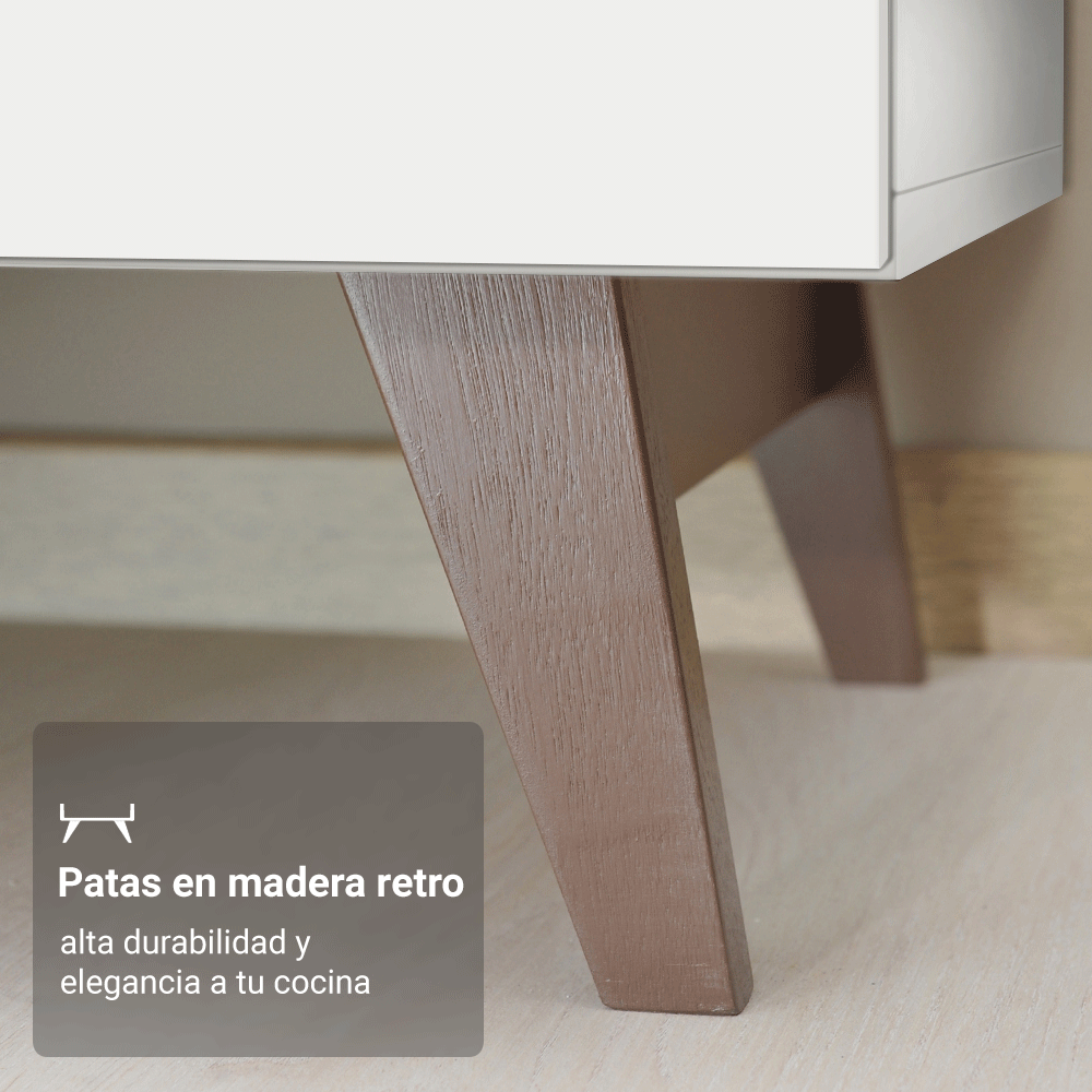 Cocina Integral 250 cm Blanco Reims Madesa