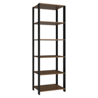 Estante Multiuso 59 cm Marrón/Negro Madesa