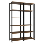 Estante Multiuso 118 cm Marrón/Negro Madesa