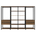 Estante Multiuso 258 cm 4 Cajones Marrón/Negro Madesa