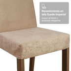 Conjunto de Comedor 4 Sillas Marrón/Imperial Arles Madesa