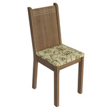 Juego de Comedor Analu Mesa con Encimera y 6 Sillas Marrón/Lírio Beige