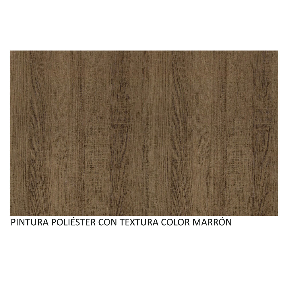 Clóset Luke 2 Puertas Correderas  Marrón con Espejo