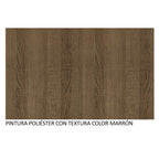Clóset Matrimonial 170 cm 3 Puertas Corredizas 4 Cajones Con 1 Espejo Marrón Sublime Madesa