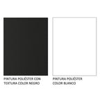 Clóset Matrimonial 170 cm 3 Puertas Corredizas 2 Cajones Negro/Blanco Sublime Madesa