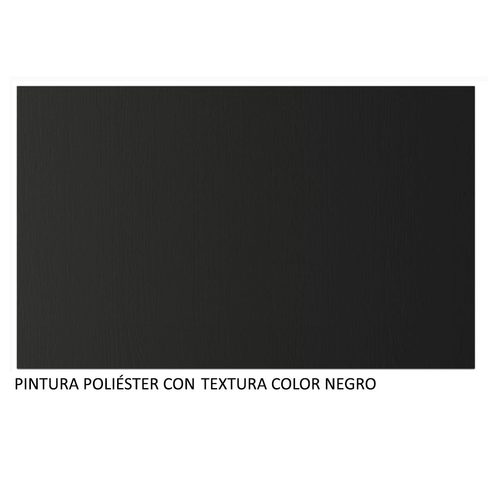 Clóset Matrimonial 170 cm 3 Puertas Corredizas 4 Cajones Con 1 Espejo Negro Sublime Madesa