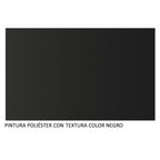 Clóset Matrimonial 170 cm 3 Puertas Corredizas 4 Cajones Con 1 Espejo Negro Sublime Madesa