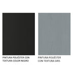 Clóset Soltero 117 cm 2 Puertas Corredizas Negro/Gris Milano Madesa