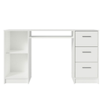 Escritorio 136 cm 3 Cajones 1 Puerta Blanco Madesa