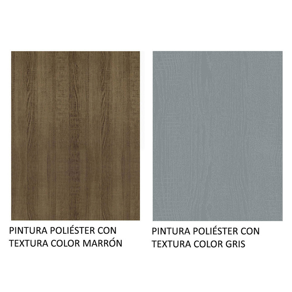 Cocina Integral 120cm Marrón/Gris Life