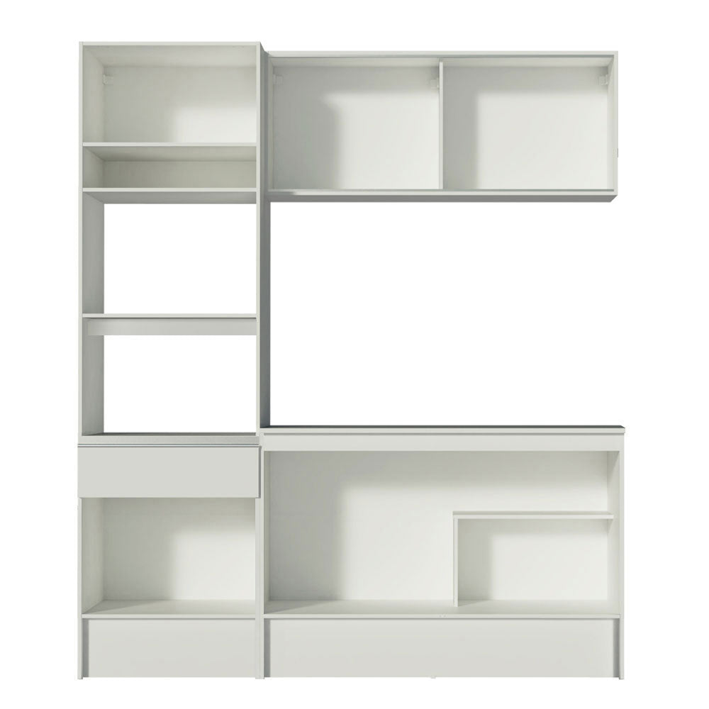 Cocina Compacta 180cm Blanco Topazio 86