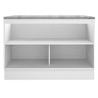Gabinete Bajo 120 cm 2 Puertas Blanco/Gris Agata Madesa