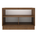 Gabinete Bajo 120 cm 2 Puertas Sin Encimera Marrón/Gris Agata Madesa