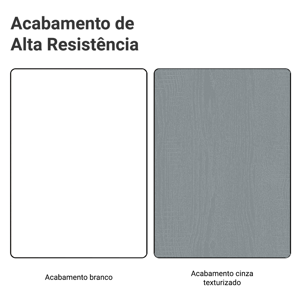 Gabinete Bajo 120 cm 2 Puertas 3 Cajones Blanco/Gris Agata Madesa