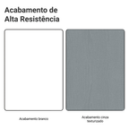Gabinete Bajo 120 cm 2 Puertas 3 Cajones Blanco/Gris Agata Madesa
