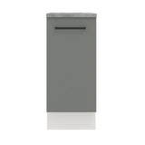 Gabinete Bajo 35 x 60 cm 1 Puerta (Con Encimera) Agata Blanco/Gris