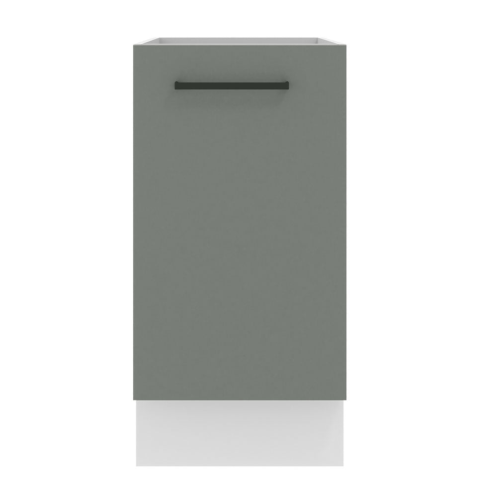 Gabinete Bajo 40 cm 1 Puerta Sin Encimera Blanco/Gris Agata Madesa