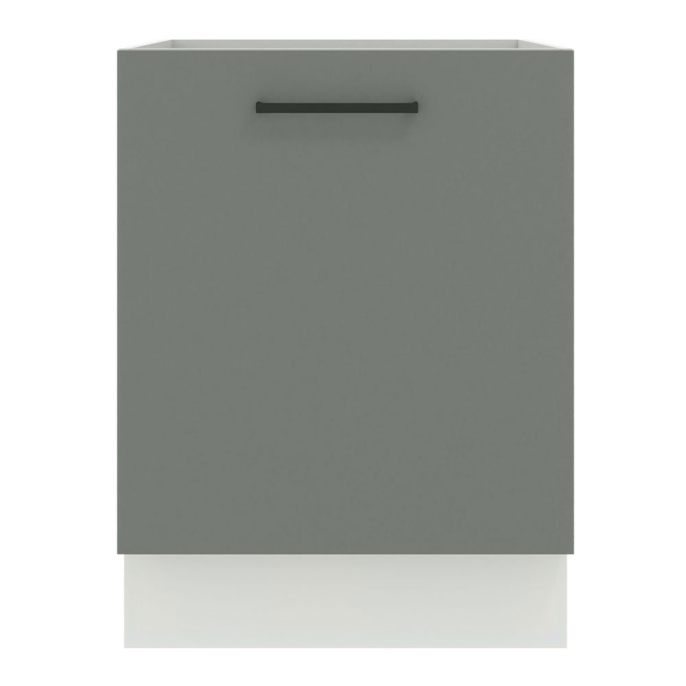Gabinete Bajo 60 cm 1 Puerta Sin Encimera Blanco/Gris Agata Madesa