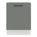 Gabinete Bajo 60 cm 1 Puerta Sin Encimera Blanco/Gris Agata Madesa