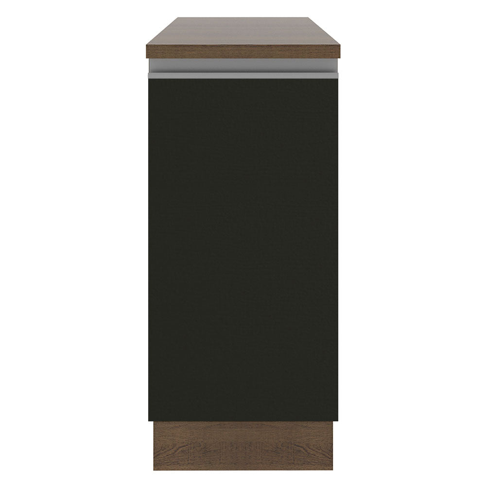 Gabinete Bajo 35 cm 1 Puerta Marrón/Negro Glamy