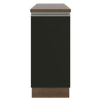 Gabinete Bajo 35 cm 1 Puerta Marrón/Negro Glamy Madesa