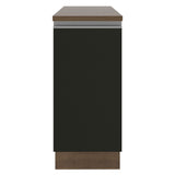 Gabinete Bajo 35 cm 1 Puerta Marrón/Negro Glamy