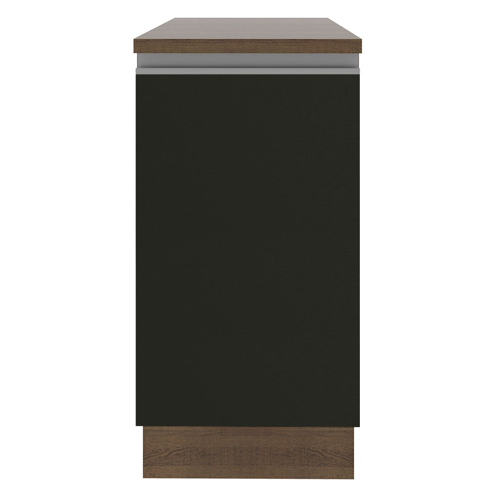 Gabinete Bajo 40 cm 1 Puerta Marrón/Negro Glamy Madesa