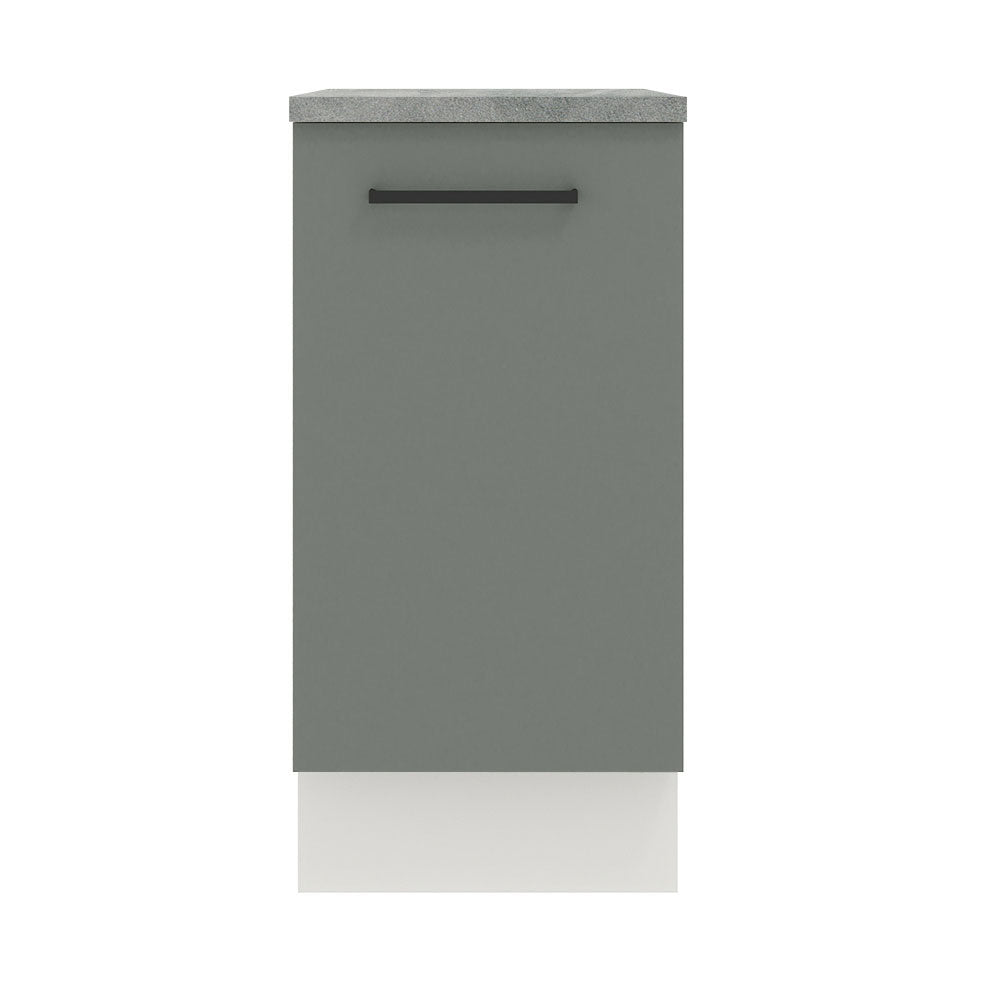 Gabinete Bajo 40 cm 1 Puerta Agata Blanco/Gris