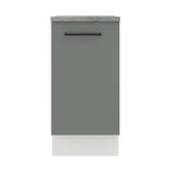Gabinete Bajo 40 cm 1 Puerta Agata Blanco/Gris