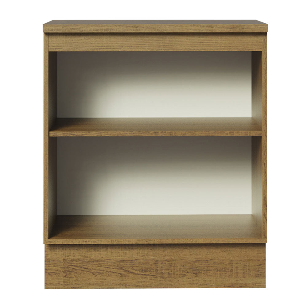 Gabinete Bajo 70 cm 2 Puertas Marrón/Negro Glamy Madesa