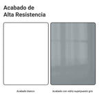 Gabinete Bajo 70 cm 2 Puertas Blanco/Gris Lux Madesa