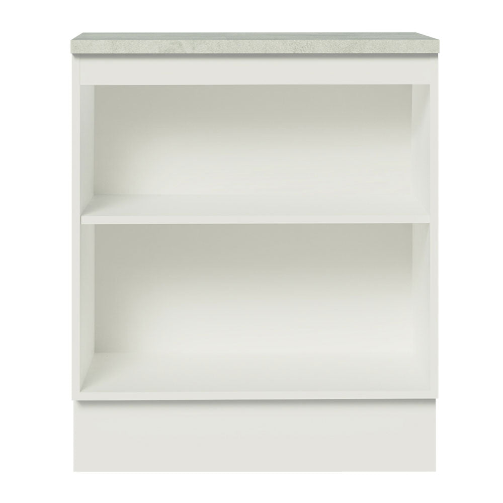 Gabinete Bajo 70 cm 2 Puertas Agata Blanco/Gris
