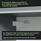 Gabinete Superior 60 cm 1 Puerta Abatible Gris Nice Madesa