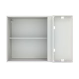 Gabinete Superior de Esquina 1 Puerta Agata Blanco/Gris