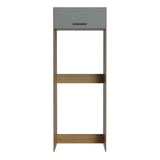 Mueble de Cocina para Refrigerador 1 Puerta Abatible Agata Marrón/Gris