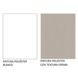 Mueble de Cocina 200cm Con Tarja Agata Blanco/Crema