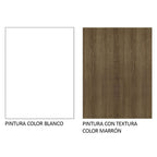 Cocina Compacta 240 x 60 cm 8 Puertas 3 Cajones Blanco/Marrón Agata Madesa