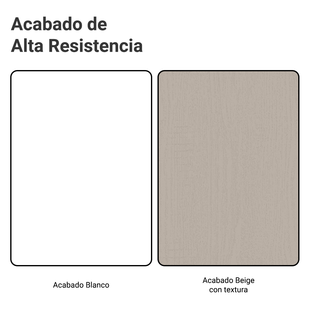 Cocina Integral 240 cm x 60 cm Blanco/Crema Agata 02