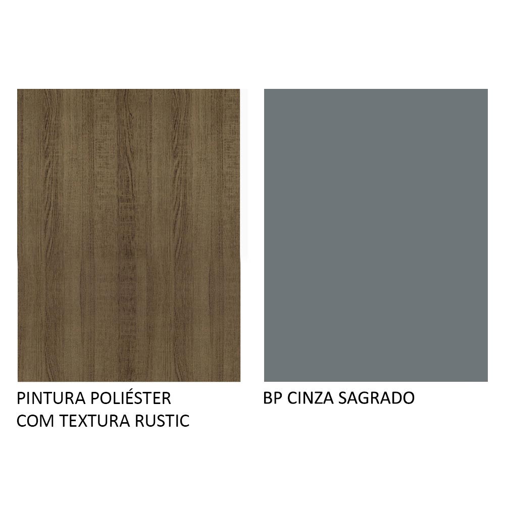 Cocina Integral 270cm Marrón/Gris Agata 04