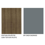 Cocina Integral 280cm Marrón/Gris Agata 01