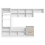 Cocina Integral 330cm Blanco/Crema Agata 01